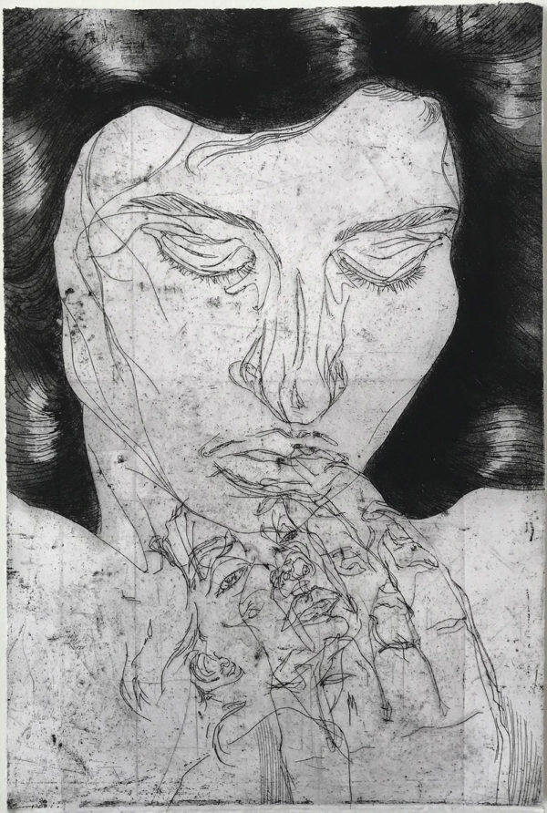 Joanne Northey, Sensual, Etching and aquatint, 29 x 19cm, €200